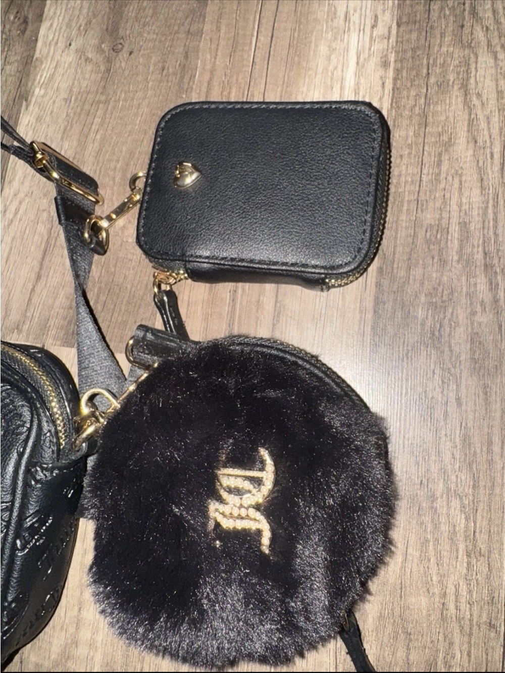 Juicy Couture, Black Satchel With Two Detachable Coin, Purses - Picture 3 of 10